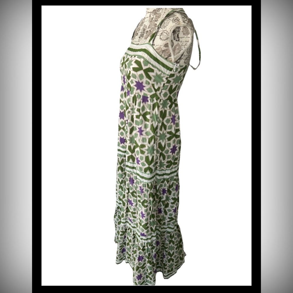 Banjanan Daniella maxi Dress Star Gazer Jade size medium colorful boho Festival - Picture 3 of 12